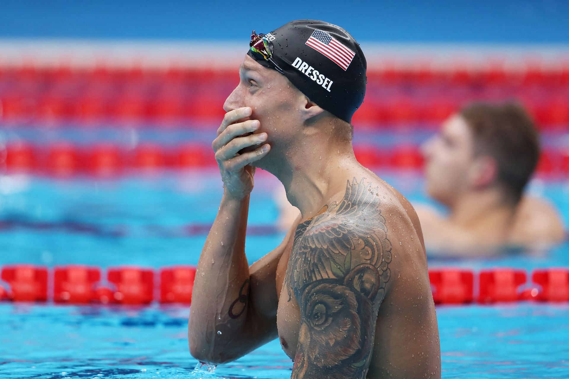Caeleb Dressel at the Tokyo Olympics 2021. (Photo by Clive Rose/Getty Images)